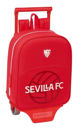 Sac à dos roulettes Sevilla FC safta, petit trolley crèche résistant