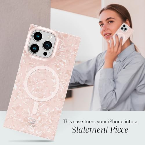 Coque carrée iPhone 13 Pro Max rose par Cocomii