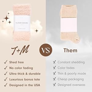 Unboxme Gifts Warm Cozy Ultra Luxe Cloud Sock for Women Men Super Soft Luxurious Fabric Sleep Socks