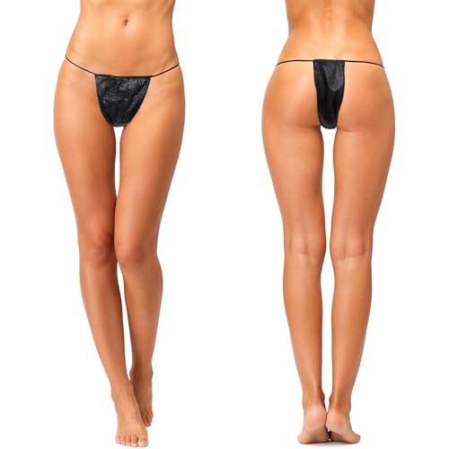 100 Pcs Disposable Thong Panties Women's T Thong for Spa Breathable Non-woven Fabrics Disposable Underwear for Spray Tanning4