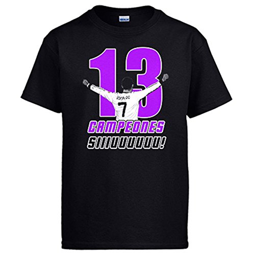 Diver Camisetas Camiseta Madrid campeones la decimotercera Copa de Europa Siuu Sii...