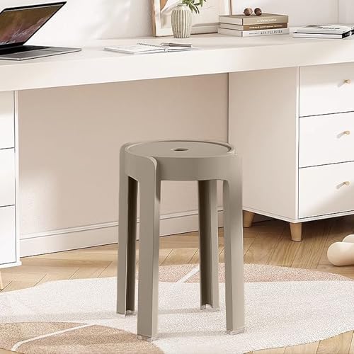Image of The Artment Mix Tivo Set of 3 Plastic Stool Modern Multipurpose Stool with Anti-Slip Base | Lightweight Waterproof PP Stool for Bathroom, Kitchen, Balcony & Living Room | Use for Home & Office
