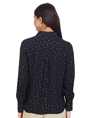 Image of Marks & Spencer Womens Printed Polyester Collared Neck Regular Fit Top