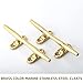 2Pcs Retro Boat Cleats 316 Stainless Steel copper-plated Boat Open Base Cleat for Marine or Decorative Applications,Brass Color Marine Cleats for Hooks, Handle, Draw Pulls,with Screws (6 inch)
