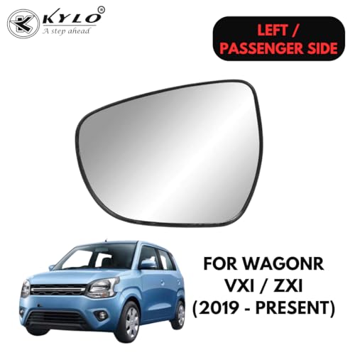 Image of Kylo WagonR (2019 - Present) Passenger Side (Left Side) Car Side Mirror Glass /Tukdi /Sub Mirror Plate