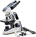 SWIFT SW380B 40X-2500X Magnification, Siedentopf Head, Research-Grade Binocular Compound Lab Microscope with Wide-Field 10X and 25X Eyepieces, Mechanical Stage, Ultra-Precise Focusing