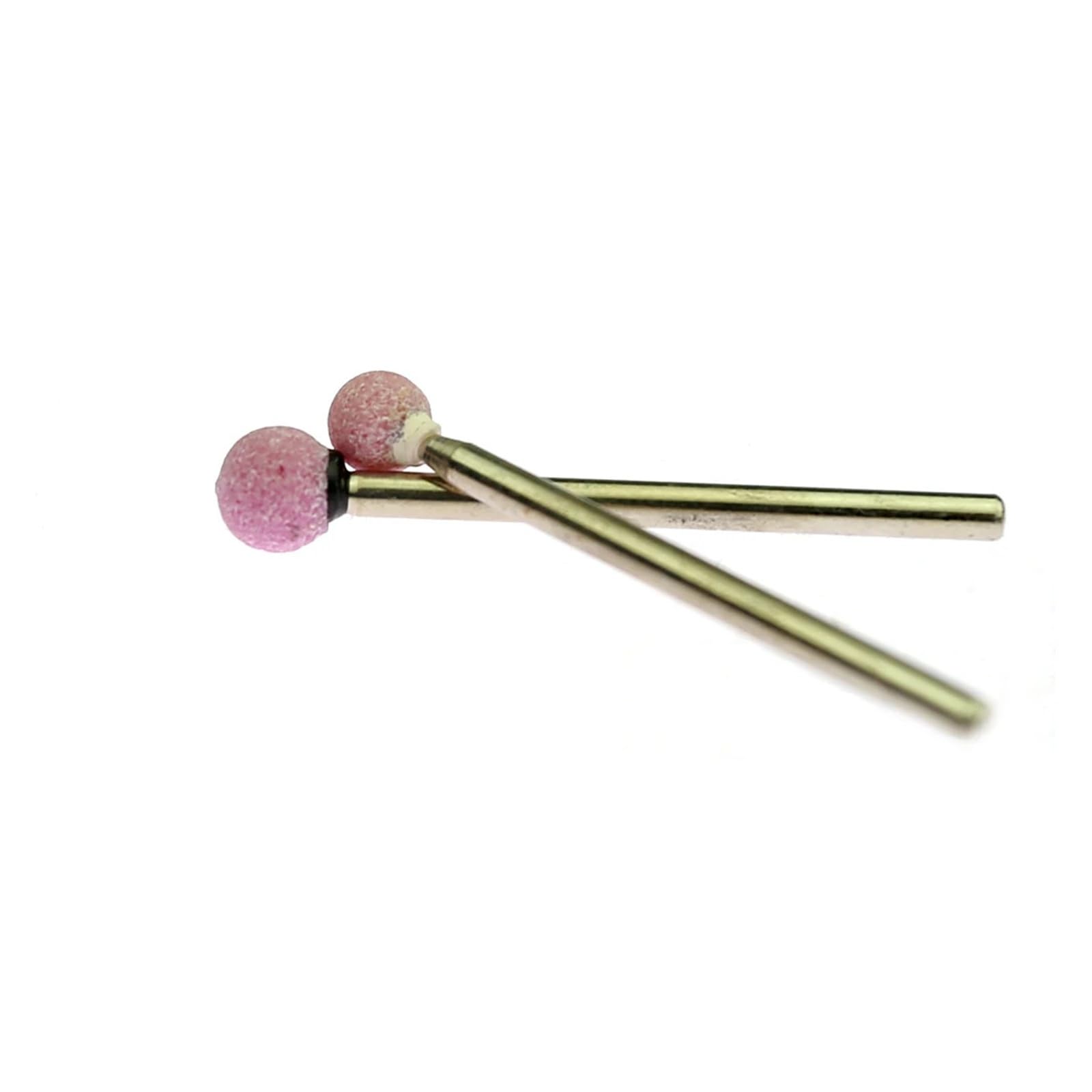 Lot de 6 têtes de meulage en céramique à pointe sphérique montées sur tige de 2,35 mm for le polissage dentaire des ongles