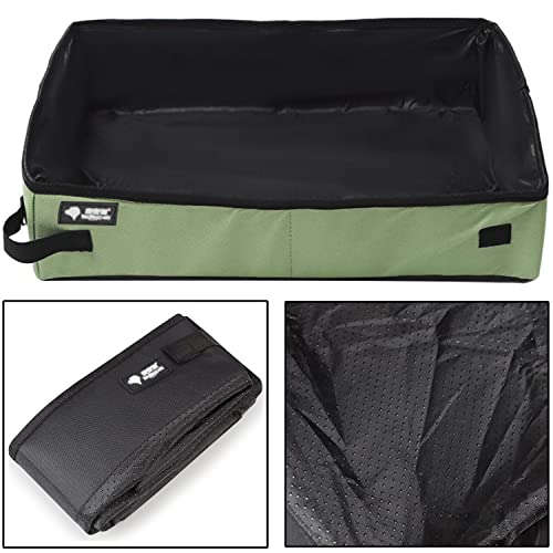 Foldable Cat Travel Litter Tray, XXL Portable Cat Litter Box 50 x 40 cm, Large, Waterproof - Image 2