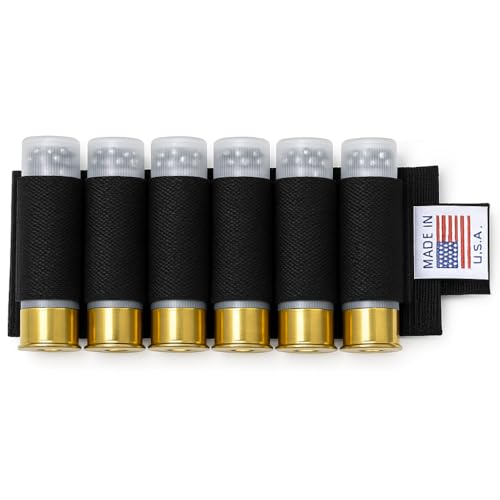 Trinity Shell Holder Compatible with Benelli M4 12 Gauge Pump Shells Carrier Hunting Accessory Holder Tactical Shell Pouch Ammo Shell Round slug Carrier Reload Adapter Target. Black