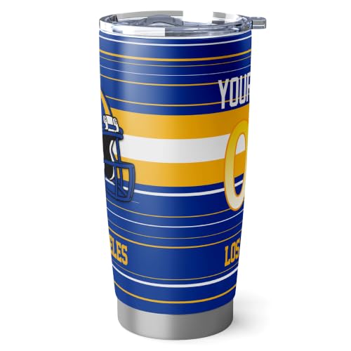 Image of Los Angeles R Tumbler 20oz Travel Mug Gifts Custom Name Number
