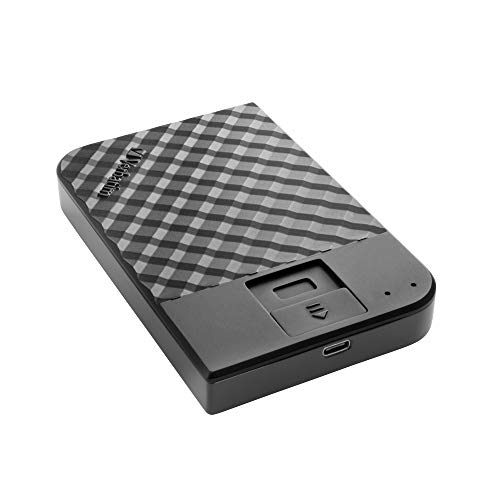 Verbatim Fingerprint Secure - Disque Dur - chiffré - 1 to - Externe (Portable) - USB 3.1 Gen 1 (USB-C connecteur) - AES 256 Bits, 1TB