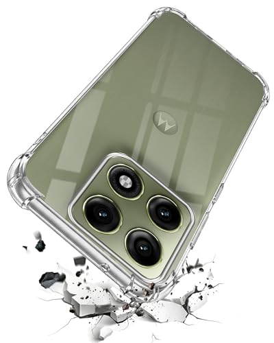 Image of Jkobi Shockproof Crystal-Clear Back Cover for Motorola Moto Edge 70 Pro (Anti Yellow Case | Drop & Camera Protection | Hard Polycarbonate)