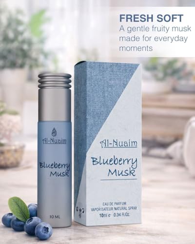 Image of Chocolate musk & Blueberry Musk Perfume Oil, Unisex, Alcohol-Free, Vegan, Long Lasting Fragrance, for Adults, 10ml, pack of 2