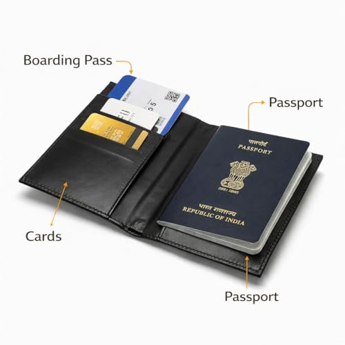 Image of Unisex Polyethylene Multicolor Lightweight Snap Closer Passport Cover (Contemporary)