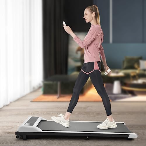 HarBin-Star Loopband voor thuis, walk walkpad, loopband met led, 1-6 km/u snelheid met afstandsbediening en lcd-display, flexibele onderdesk bureautreadmill voor thuis en op kantoor - Afbeelding 7