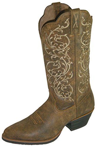 Twisted X Women's 12' Western Boot, Narrow Round Toe, Bomber & Bomber, 9 B