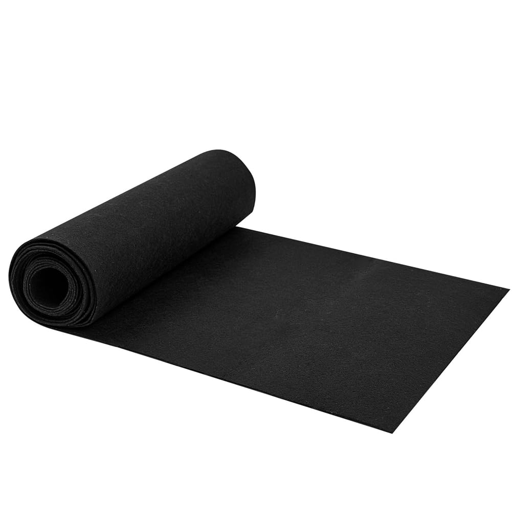 Turodeuo 12x80 Inch Fabric Planter Liner Roll Non Woven Plant Felt Liner Roll Black Liners Roll Alternative Coconut Liner