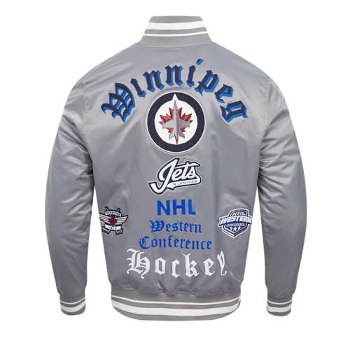 Image of Pro Standard Mens NHL Old English Satin Jacket