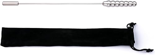 Tubo uretral de acero inoxidable con múltiples cuentas, enchufe uretral, enchufe para el pene, dilatador, masturbador, estimulador de vejiga