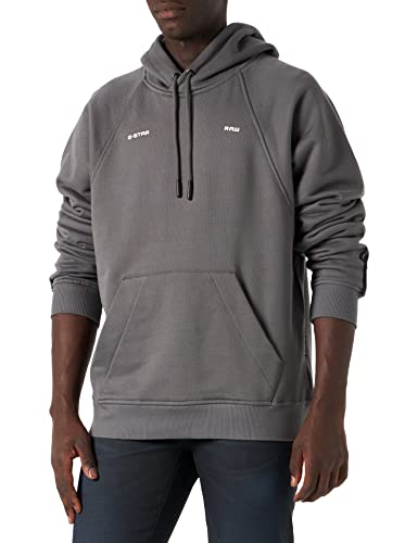 G-Star Raw Tape Raglan Loose Hoodie, Suéter Para Hombre, Gris Granite D22325-C988-1468 , S G-Star Raw Tape Raglan Loose Hoodie, Suéter Para Hombre, Gris Granite D22325-C988-1468 , S