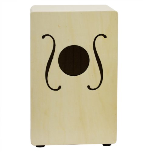 Kalos by Cecilio KP_CJ-NW Cajon, Natural Finish with F-holes