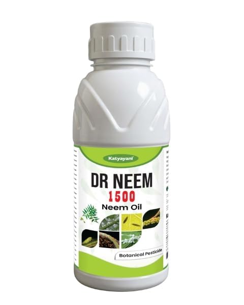 Katyayani Dr. Neem Oil 1500 ppm | Neem Oil for Crop Care | Broad-Spectrum Protection | Long-Lasting Effect | Suitable for All Crops 1L x 1