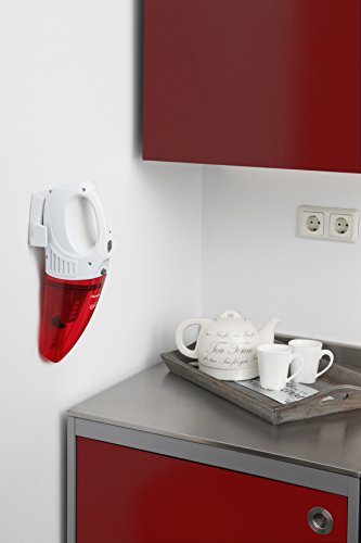 Bestron Aspirateur à main sans fil, Pour surfaces humides et sèches, Capacité : 450 ml, 25 W, Rouge/Blanc - Image 4