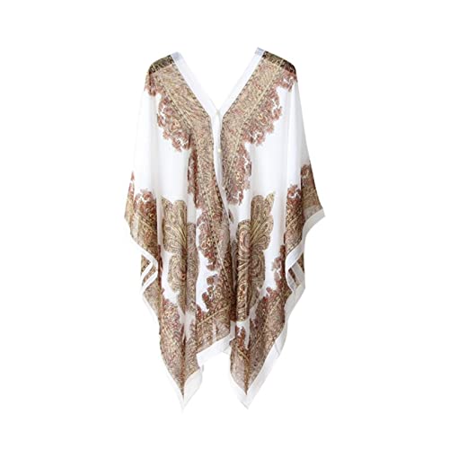 Chiffon blouse shawl scarf pour maillot de plage WQHPLMD