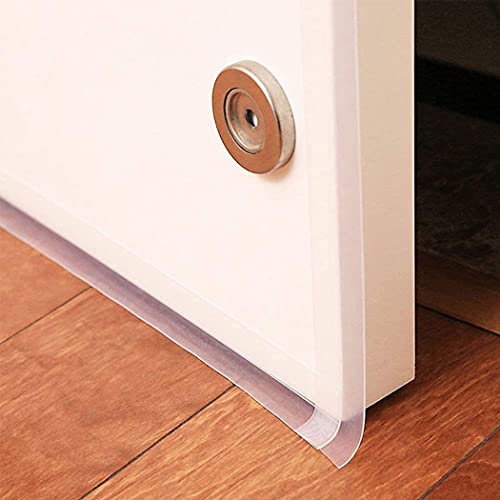 Image of Silicone Door Sealing Tape - 45 MM (3 Meter, White) | Soundproof, Windproof, Self Adhesive Sealing Sticker for Window Gaps, Insects, Bottom of Doors, Weather Stripping tape