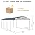 12x20 Heavy Duty Metal Carport Canopy with Galvanized Roof, All-Weather Carports Shelter for Vehicles, Boats, Trucks, and Outdoor Storage