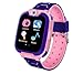 linyingdian Smartwatch for Kids Game Watch-Juego de música Reloj Inteligente (Incluye Tarjeta Micro SD de 2GB), con grabadora de Juegos de Llamadas, Reloj Despertador para niños y niñas (Rosa)