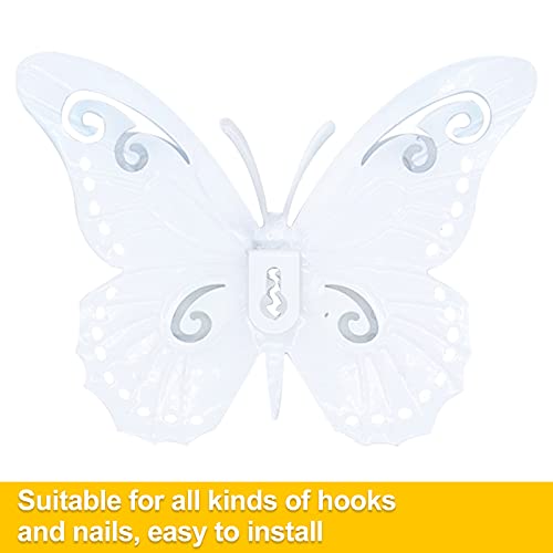 Daogtc Metal Butterfly Wall Art Decor - 6.5" Outdoor Fence Decoration, Hanging For Garden Yard Living Room Bedroom Patio Balcony,Gift For Family Friends(4 Pack) #TOP5