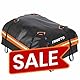 Favoto Dachtasche 425L Faltbarer Dachkoffer wasserdichte Dachbox mit Antirutschmatte Türhaken Verstärkungsgurte für PKW Autos SUVS mit/ohne Gepäckträger Reisen Gepäcktransport Schwarz-Orange