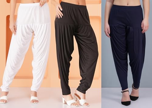 Image of Buy That Trendz Patiala Salwar for Women Relaxed Fit Viscose Patiyala Salwar Harem Bottom Pants