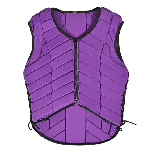 HILASON Equestrian Horse Vest Safety Protective Adult Eventing Purple | Toddler Saftey Vest | Zipper Vest | Horse Riding Vest