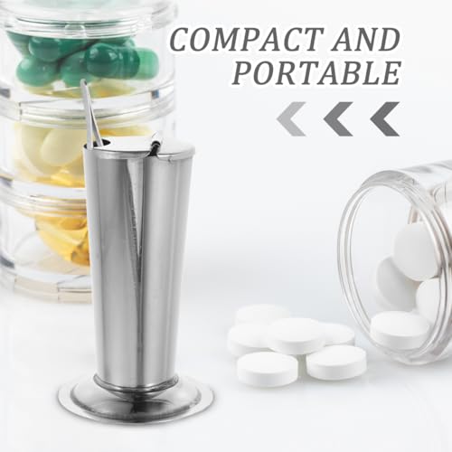 Gatuida Edelstahlgefäß Für Pinzetten Sterilisatorflasche Und Instrumentenhalter Multifunktionale Medizinische Aufbewahrung Kompakt Und Leicht 4.5X2.8X7.9 Zoll