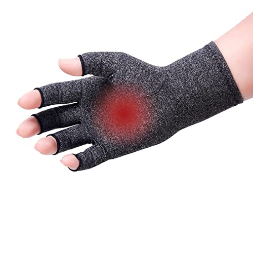 Guanti Artrite Compressione Senza Dita (Grau)