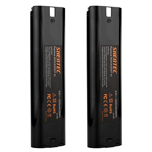 Shentec 2 Pack 9.6V Battery Compatible with Makita 9000 9033 6095d da391d kr23/43