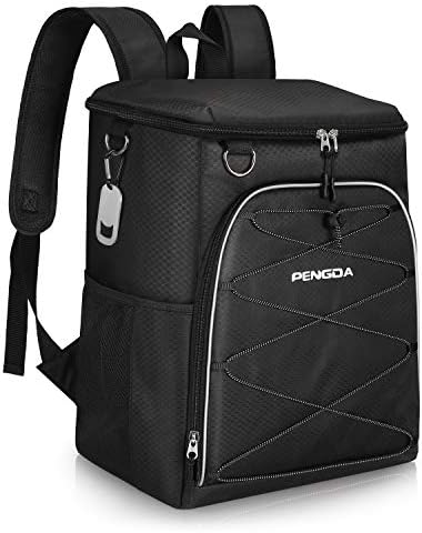 PENGDA Cooler Backpack Cool Bag Rucksack - 36 Cans Insulated Backpack Lightweight Waterproof Cooler Bags for Camping Hiking Lunch Picnic Daypack (Black)