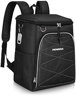 PENGDA Cooler Backpack Cool Bag Rucksack - 36 Cans Insulated Backpack Lightweight Waterproof Cooler Bags for Camping Hiking Lunch Picnic Daypack (Black)