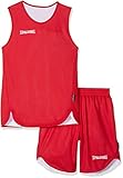 Spalding Doubleface Unisex Kinder Junior Reversible Set, rot/Weiß, XS