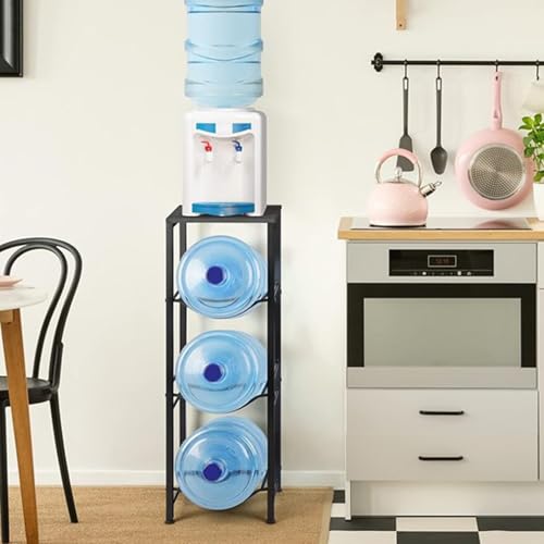 Étagère à snacks robuste avec support intégré pour 3 bouteilles d'eau 5 gallons