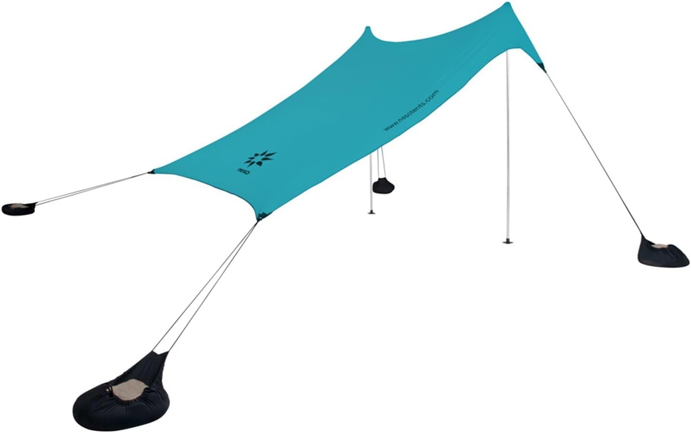 Neso Portable Beach Tent Sun Shelter - Lightweight Beach Shade Canopy - Easy Setup for Family Outings - Patented Reinforced Corners - UPF 50+ Sun Protection