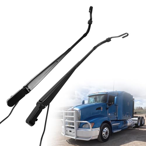 Kozlira 1 Pair Windshield Wiper Arm Compatible with Kenworth T600 T600A T660 T800, 2006-2012 - Replace 602-5403 602-5404 (Front Left Driver Side+Front Right Passenger Side)