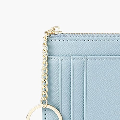 Women's PU Leather Wallet - Small Zipper Coin Purse with Card Slots & RFID Protection (Pink)4