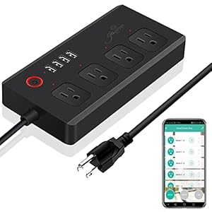 Smart Power Strip USB WiFi Surge Protector Extension Cord, Voice Control Compatible with Alexa & Google Assistant, IFTTT,Remotely Comtrol，Timer Schedule, Family Sharing,Overload Protection
