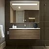 iiSPORT LED badkamerspiegel met verlichting, cosmetische spiegel 80 x 60 cm, wandspiegel met touch schakelaar+mistvrij, waterdicht IP44 spiegel
