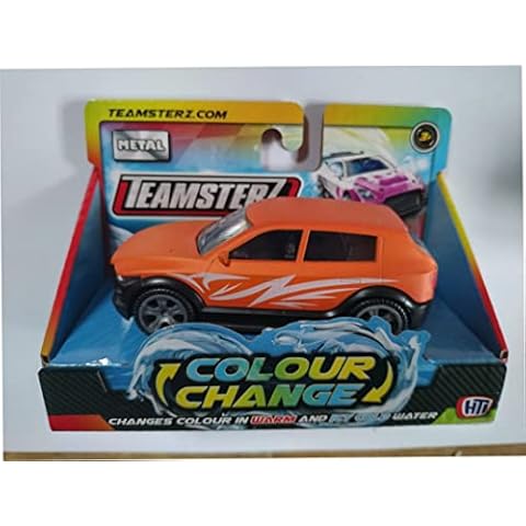 Snowflakeheaven Teamsterz Metal Changing Colour Car , Changes Colour in WARM and ICY COLD WATER , Includes 1 Random Colour Car Cover