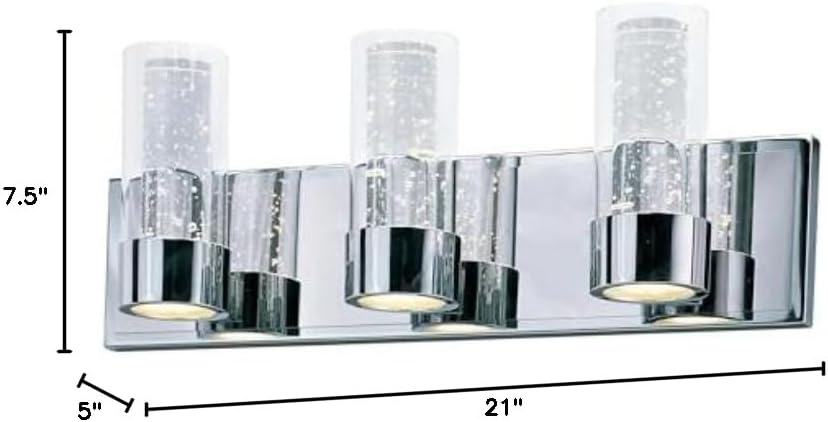 Maxim Sync-6 Light Contemporary Bath Vanity in Contemporary style-21 Inches Wide by 7.5 inches high