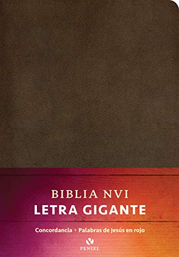 Santa Biblia/ Holy Bible: Biblia Nvi, Letra Gigante, Piel Especial, Marrón